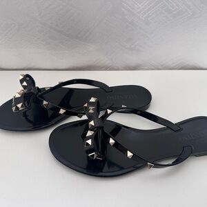 Valentino Black Studded Women's Sandals